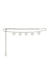 Alessandra Rich Embellished Metal Belt In Silver