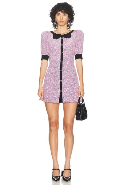 ALESSANDRA RICH CLOVER MINI DRESS