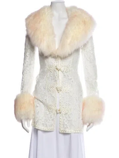 Pre-owned Alessandra Rich Coat W/ Tags In Neutral