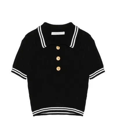 ALESSANDRA RICH ALESSANDRA RICH BRAIDED POLO SHIRT