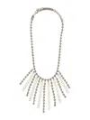 ALESSANDRA RICH CRYSTAL AND CHAIN NECKLACE WITH BANGS