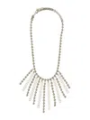 ALESSANDRA RICH ALESSANDRA RICH CRYSTAL AND CHAIN NECKLACE WITH BANGS