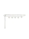 Alessandra Rich Embellished Metal Belt In 1