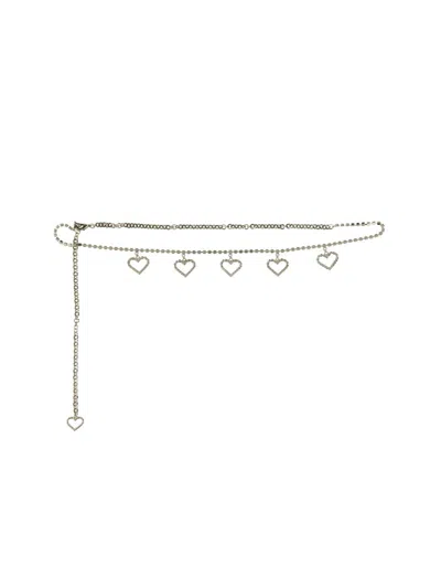 ALESSANDRA RICH EMBELLISHED METAL BELT