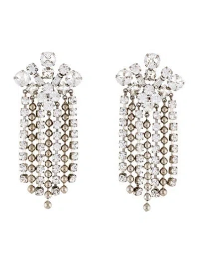 Pre-owned Alessandra Rich Crystal Clip-on Earrings In Multi
