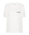 Alessandra Rich T-shirt Oversize In Cotone Bianco Donna In White