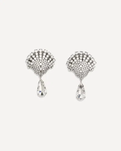 Alessandra Rich Crystal Drop Earrings In Pattern