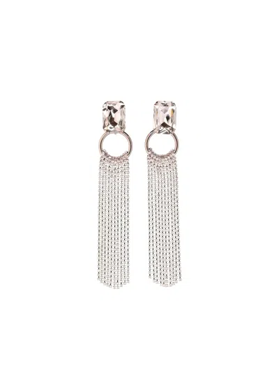 Alessandra Rich Crystal-embellished Chandelier Earrings In Gold