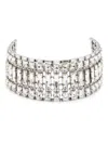 Alessandra Rich Crystal-embellished Choker In White