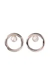Alessandra Rich Crystal-embellished Circle Earrings In Gold