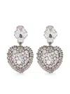 Alessandra Rich Crystal-embellished Heart-shape Necklace