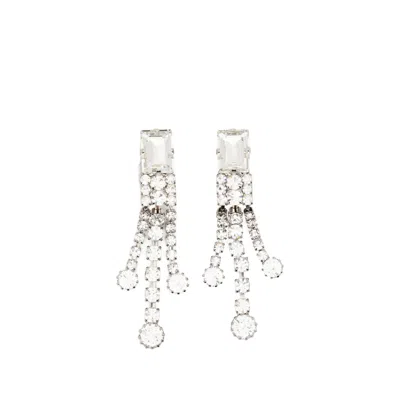 Alessandra Rich Crystal Embellished Earrings In Pattern