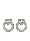 ALESSANDRA RICH CRYSTAL-EMBELLISHED EARRINGS