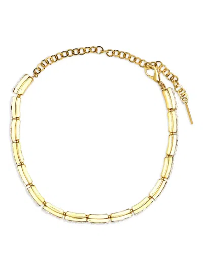 ALESSANDRA RICH CRYSTAL-EMBELLISHED NECKLACE