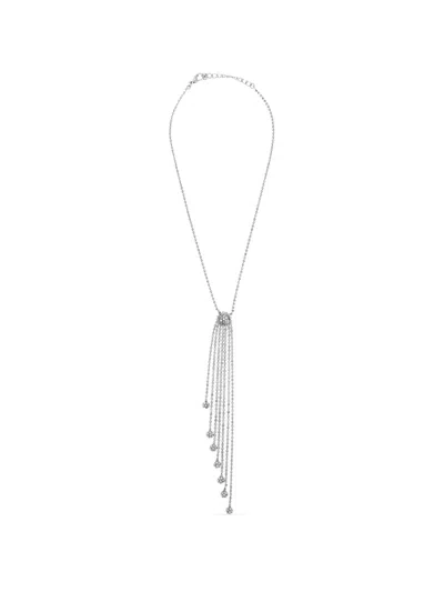 Alessandra Rich Crystal-embellished Necklace In Metallic