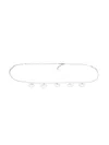 Alessandra Rich Crystal Heart Belt In Silver