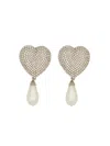 ALESSANDRA RICH ALESSANDRA RICH CRYSTAL HEART EARRINGS