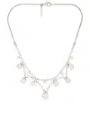 Alessandra Rich Crystal Necklace In Metallic