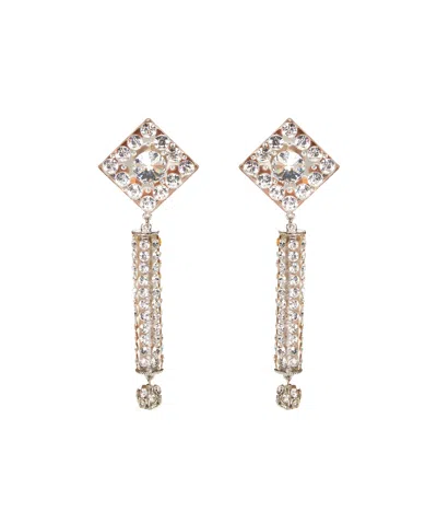ALESSANDRA RICH ALESSANDRA RICH EMBELLISHED PENDANT EARRINGS