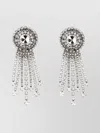 Alessandra Rich Crystal Round Dangling Earrings