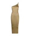 Alessandra Rich One Shoulder Dress Rhinestones