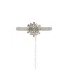 Alessandra Rich Daisy Crystal-embellished Necklace In Nude