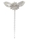 Alessandra Rich Daisy Crystal-embellished Necklace In Silver