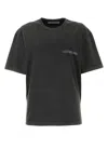 Alessandra Rich Crystal-embellished Graphic-print T-shirt In Grey