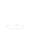 Alessandra Rich Crystal Heart Belt In White