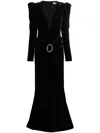 Alessandra Rich Silk Dress In Black