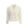 Alessandra Rich Crystal-embellished Double-breasted Jacket