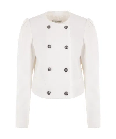ALESSANDRA RICH DOUBLE-BREASTED BOUCLÉ JACKET