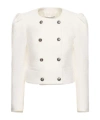 Alessandra Rich Double Breasted Tweed Bouclé Jacket