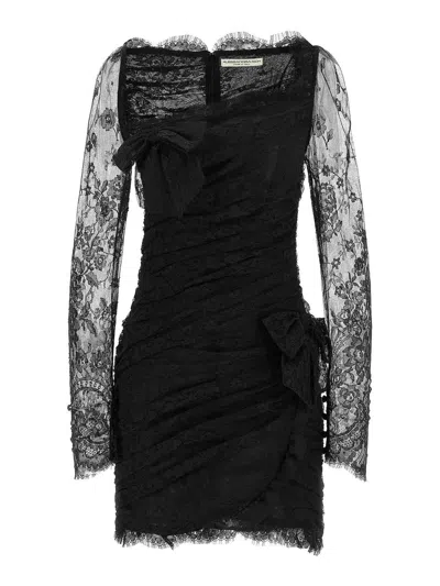 ALESSANDRA RICH DRAPED DRESS
