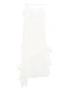 Alessandra Rich Draped Lace Mini Dress