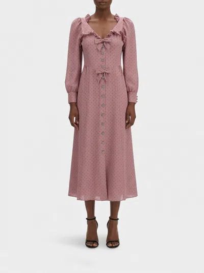 Alessandra Rich Dress  Woman Color Violet In Pink