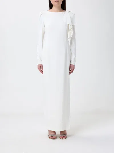 Alessandra Rich Dress Woman  In White