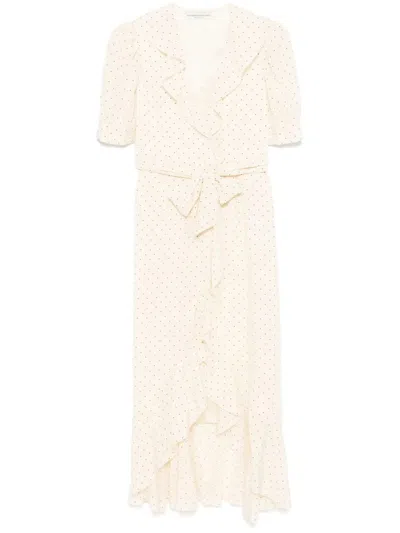 Alessandra Rich Dress In Cream Green