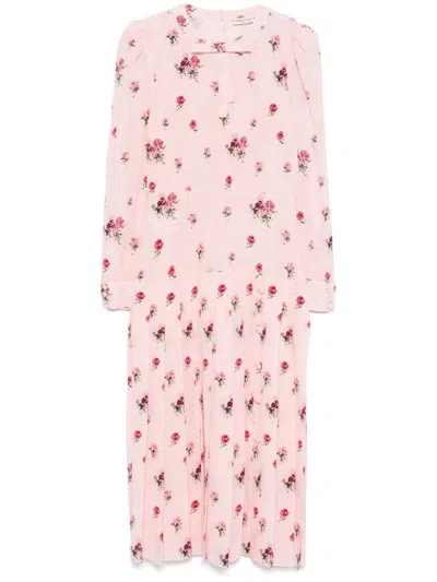 Alessandra Rich Dress In Pink Red