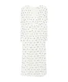Alessandra Rich Polka-dot Silk Midi Dress In White