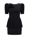 Alessandra Rich Mini Dress In Black