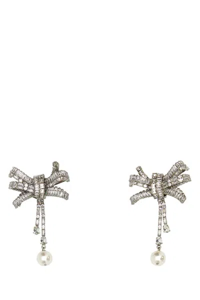 ピアス ALESSANDRA RICH Earring (FABA3255J0034 0001) Alessandra Rich Earrings In Silver | ModeSens