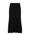 Alessandra Rich Elastic Waist Skirt In Black