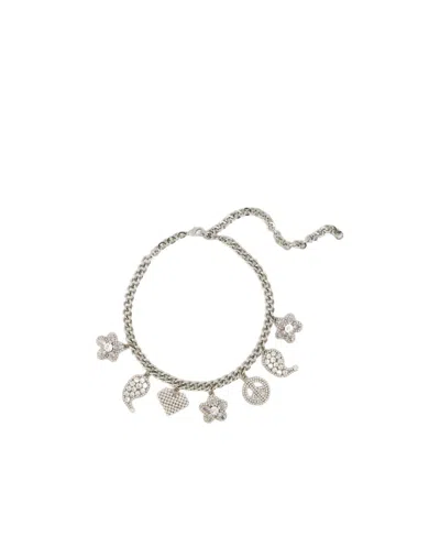 ALESSANDRA RICH ALESSANDRA RICH EMBELLISHED CHARM-DETAILED NECKLACE