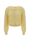 ALESSANDRA RICH ALESSANDRA RICH EMBELLISHED KNITTED CARDIGAN