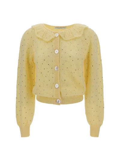 ALESSANDRA RICH ALESSANDRA RICH EMBELLISHED KNITTED CARDIGAN