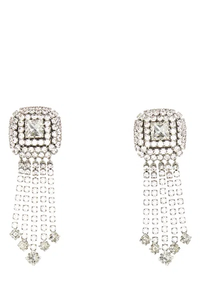 ALESSANDRA RICH EMBELLISHED METAL EARRINGS