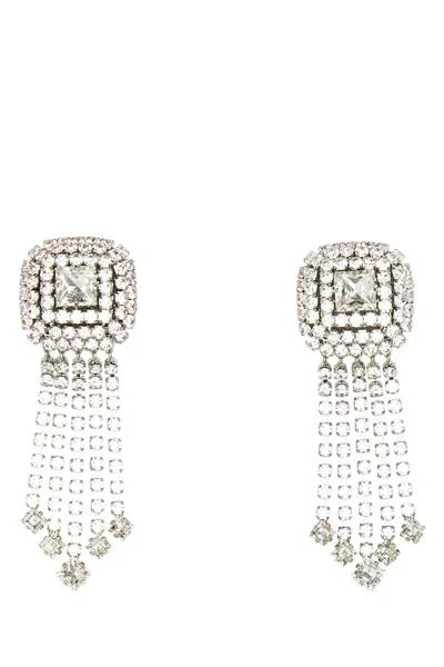 ALESSANDRA RICH ALESSANDRA RICH EMBELLISHED METAL EARRINGS