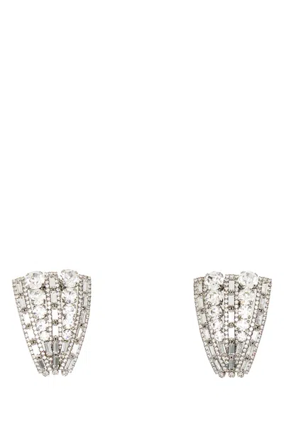 ALESSANDRA RICH EMBELLISHED METAL EARRINGS