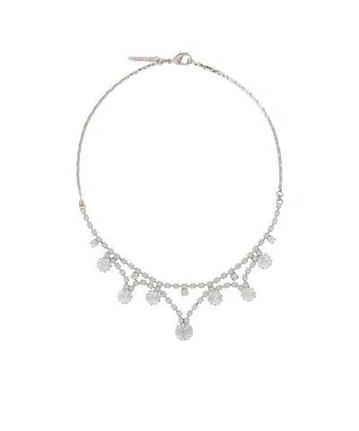 Alessandra Rich Embellished Necklace In Neutral